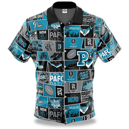 Port Adelaide Power Pop Art Button Up Shirt