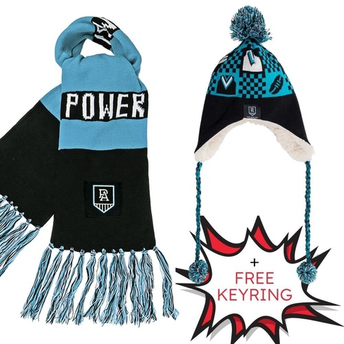 Port Adelaide Power Beanie & Scarf Combo