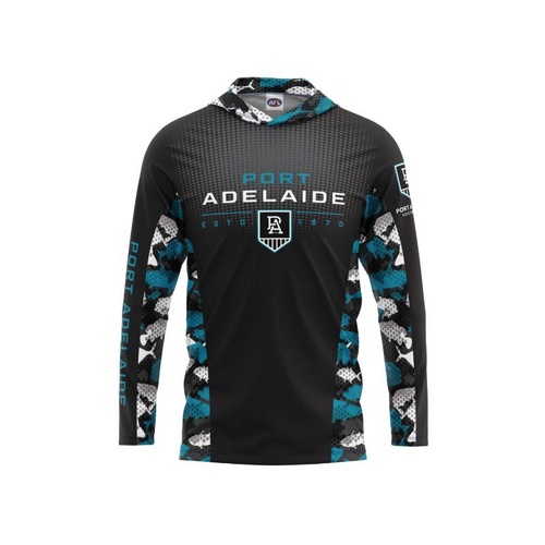Port Adelaide Power Youths Hooded Fishing Shirt