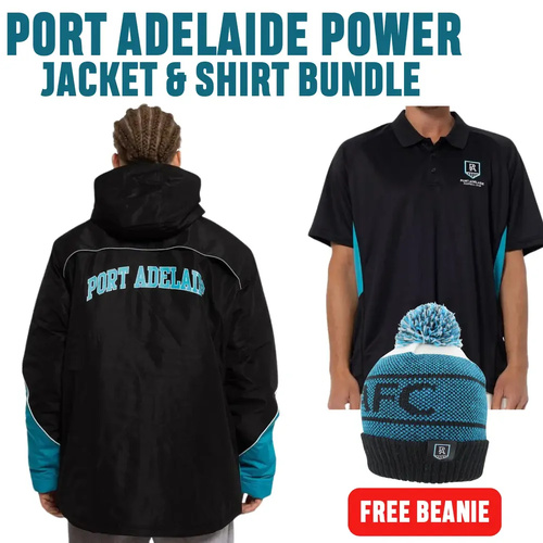 Port Adelaide Power Jacket & Polo Combo