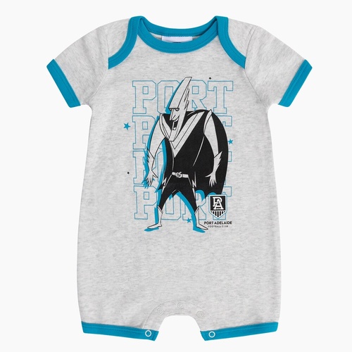 Port Adelaide Power Baby Play Romper