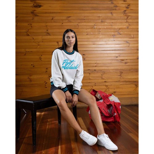 Port Adelaide Power Womens Script Crew Top