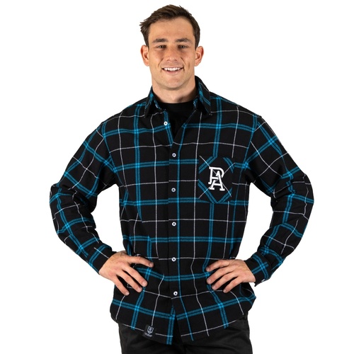 Port Adelaide Power Mustang Flannel Shirt