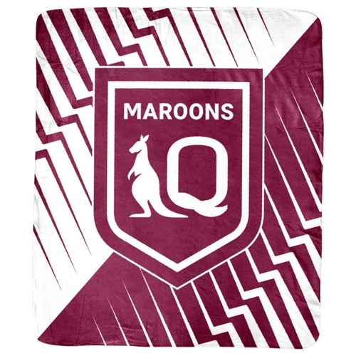 QLD Maroons State Of Origin Coral Fleece Rug