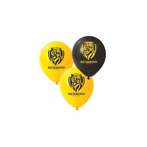 Richmond Tigers Printed Balloons