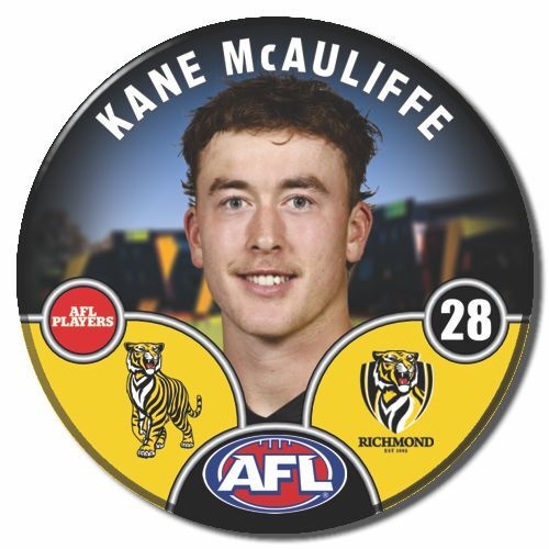 Richmond Tigers 2025 Player Pin Badge - MCAULIFFE