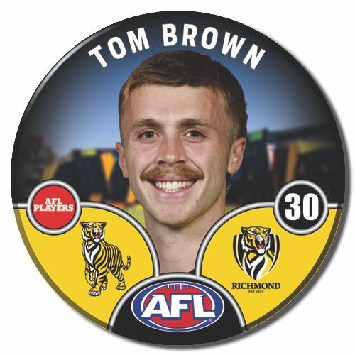Richmond Tigers 2025 Player Pin Badge - BROWN