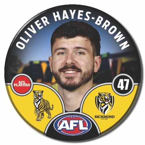Richmond Tigers 2025 Player Pin Badge - HAYES-BROWN