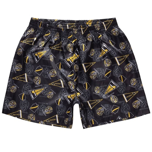 Richmond Tigers Adults Satin Boxer Shorts