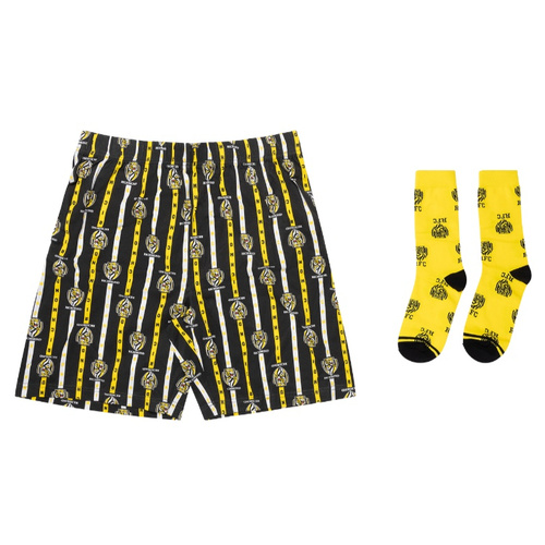 Richmond Tigers Boxer Shorts & Socks Gift Pack