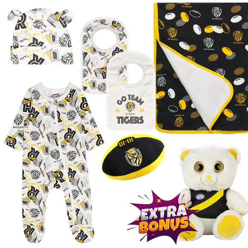 Richmond Tigers New Baby AFL Gift Pack