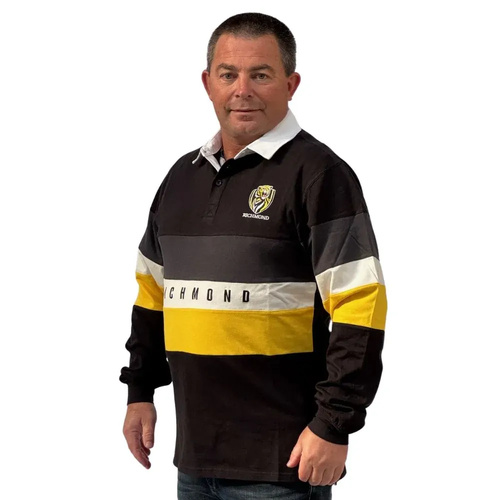 Richmond Tigers Mens Paneled Rugby Top