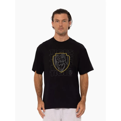 Richmond Tigers Mens Two-Tone Logo Tee