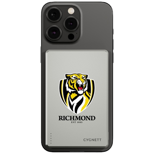 Richmond Tigers AFL Magnetic Wireless Power Bank