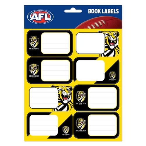 Richmond Tigers School Book Labels