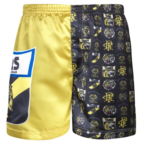 Richmond Tigers Mens Satin Boxer Shorts