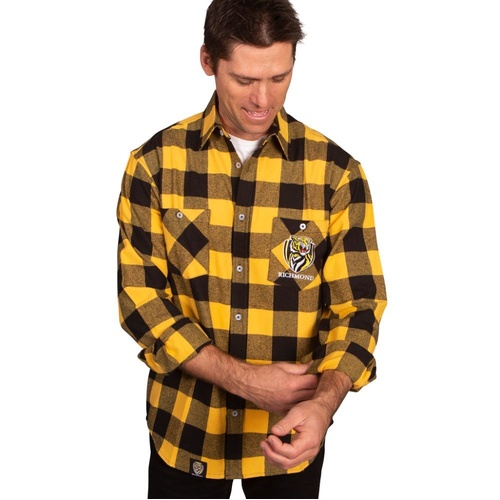 Richmond Tigers Adults Flannel Shirt
