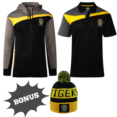 Richmond Tigers Mens Swish Hoodie & Polo Bundle