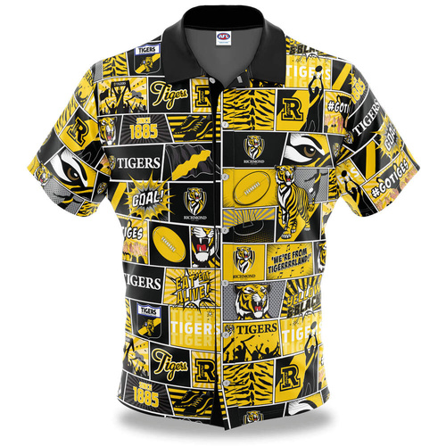 Richmond Tigers Pop Art Button Up Shirt