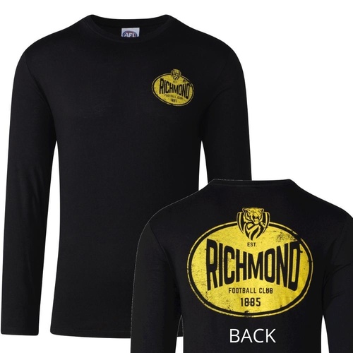 Richmond Tigers Mens Supporter Long Sleeve Tee