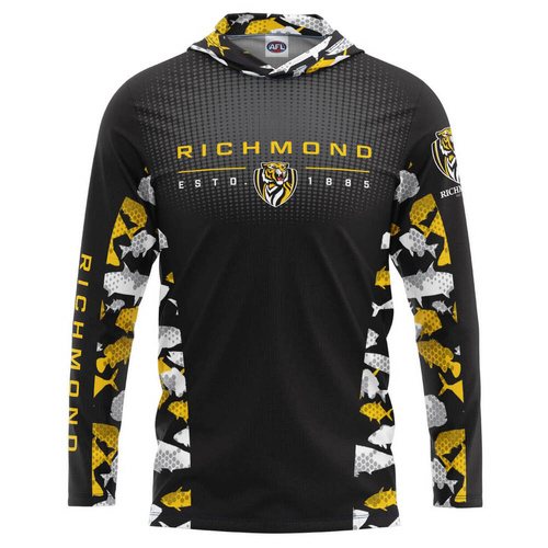 Richmond Tigers Adults Hooded Fishing Shirt