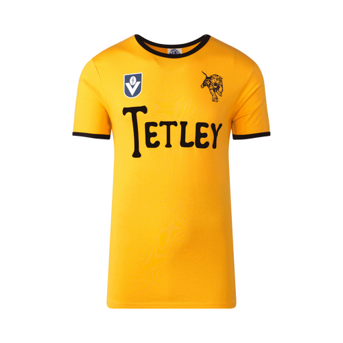 Richmond Tigers Mens TETLEY Gold Throwback Tee