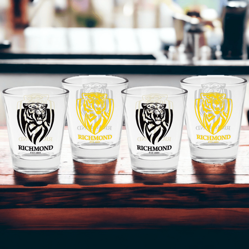 Richmond Tigers Shot Glasses set of 4