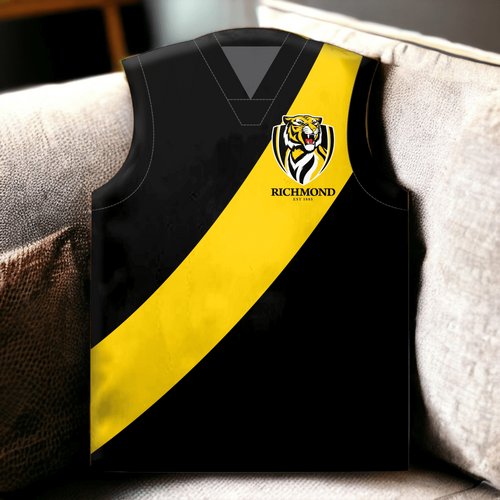 Richmond Tigers Guernsey Shaped Cushion