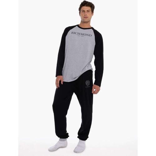 Richmond Tigers Mens Raglan Cuffed PJ Set