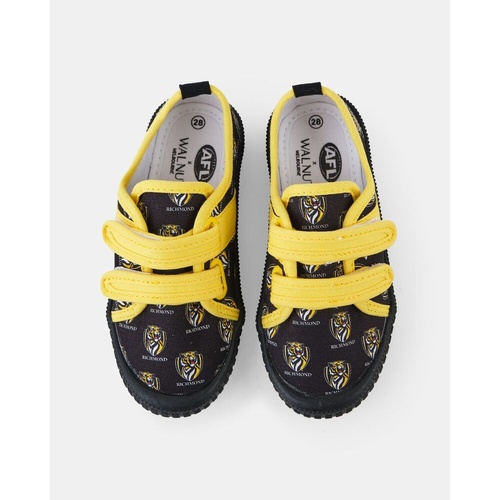 Richmond Tigers Kids Walnut Canvas Shoes