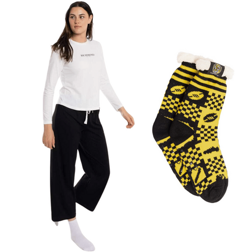 Richmond Tigers Womens PJs & Bed Sock Set