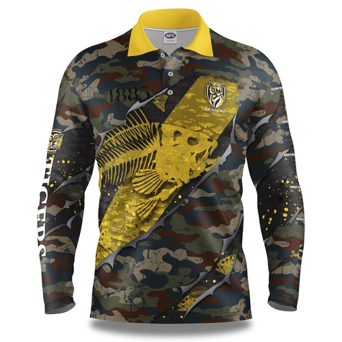 Richmond Tigers Youths Bones Fishing Shirt