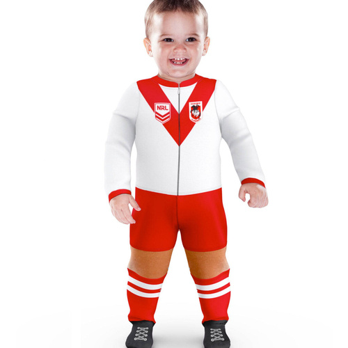 St George Illawarra Dragons Baby Footysuit Onesie