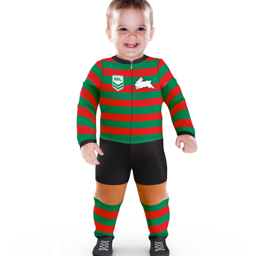 South Sydney Rabbitohs Baby Footysuit Onesie