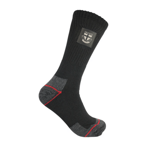 St Kilda Saints Mens Work Socks Pack of 2