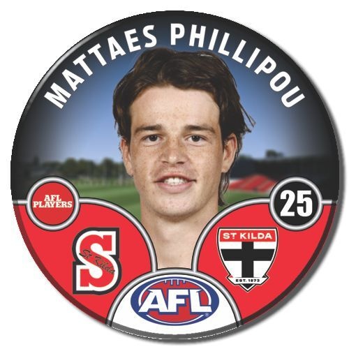 St Kilda Saints 2025 Player Pin Badge - PHILLIPOU