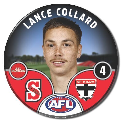St Kilda Saints 2025 Player Pin Badge - COLLARD