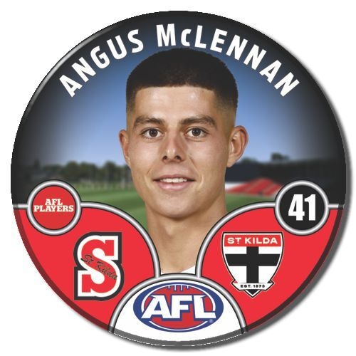 St Kilda Saints 2025 Player Pin Badge - MCLENNAN