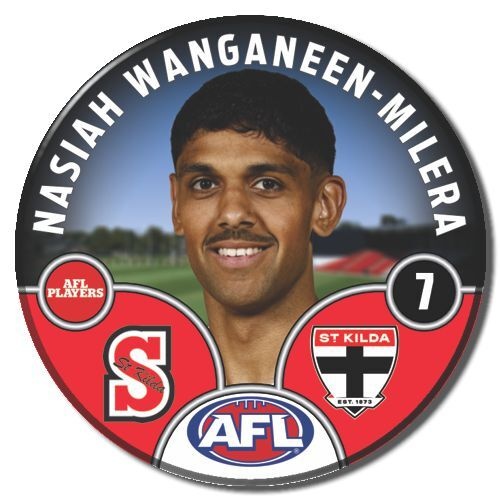 St Kilda Saints 2025 Player Pin Badge - WANGANEEN-MILERA