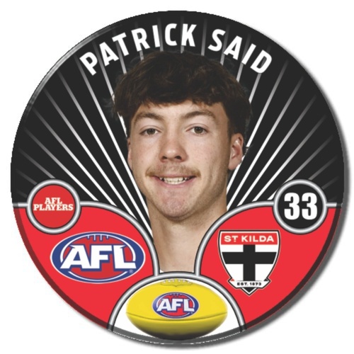 St Kilda Saints 2026 Player Pin Badge - SAID