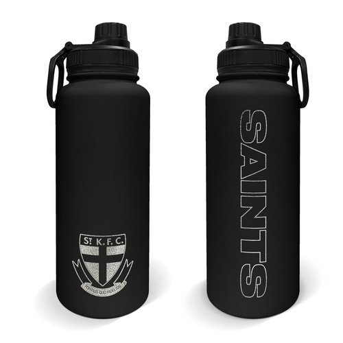 St Kilda Saints Stainless Steel 960mL Drink Bottle