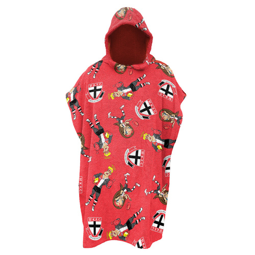 St Kilda Saints Youths Hooded Beach Towel