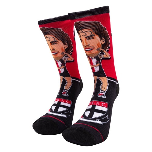 St Kilda Saints Max King Adults Henrik Socks