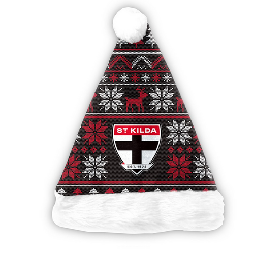 St Kilda Saints Xmas Santa Hat