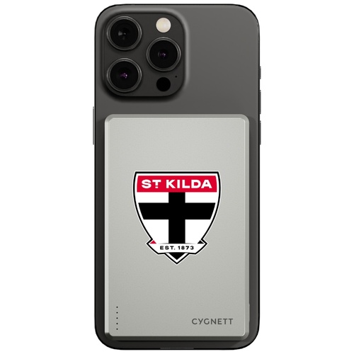 St Kilda Saints AFL Magnetic Wireless Power Bank