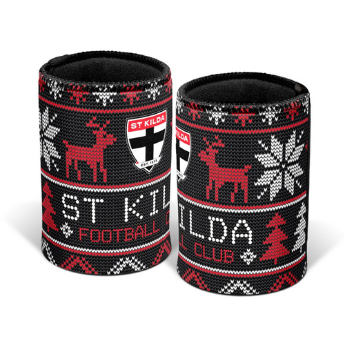 St Kilda Saints Xmas Stubby Holder