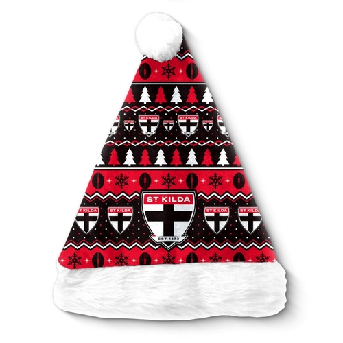St Kilda Saints Christmas Santa Hat