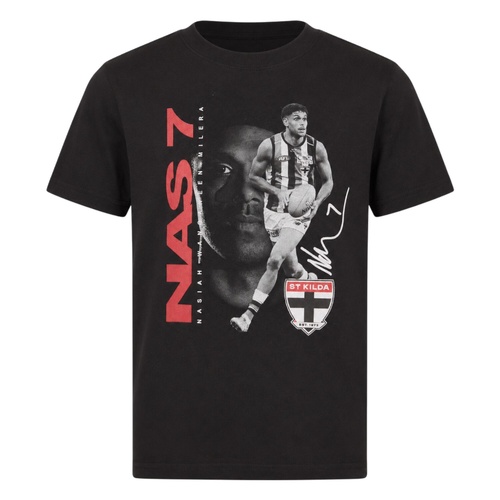 St Kilda Saints Nasiah Wanganeen Milera Youths Signature Player Tee