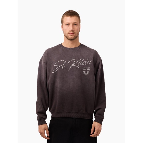 St Kilda Saints Sun Bleached Vintage Crew