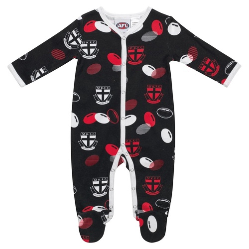 St Kilda Saints Babies Coverall Size:1